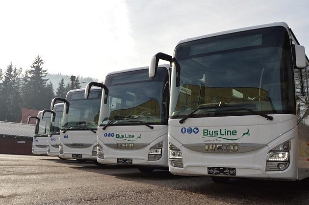 Autobusy společnosti BusLine