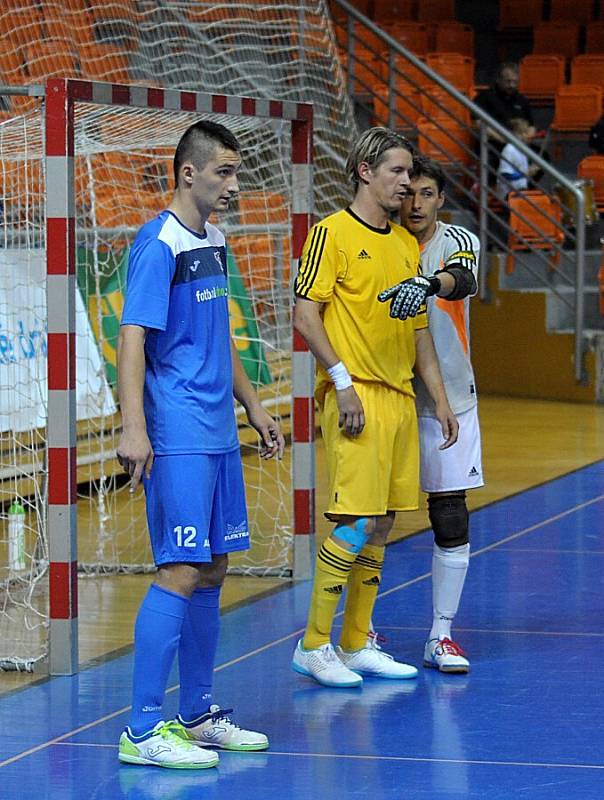 Utkání Chance futsal ligy Helas Brno - Nejzbach V. Mýto (2:2).