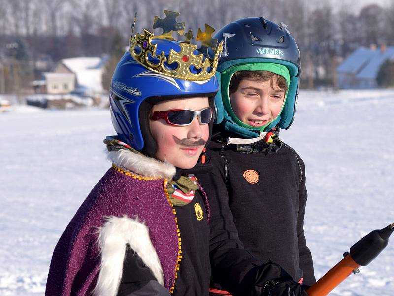 Maškarní na lyžích v Letohradu - Kunčicích.