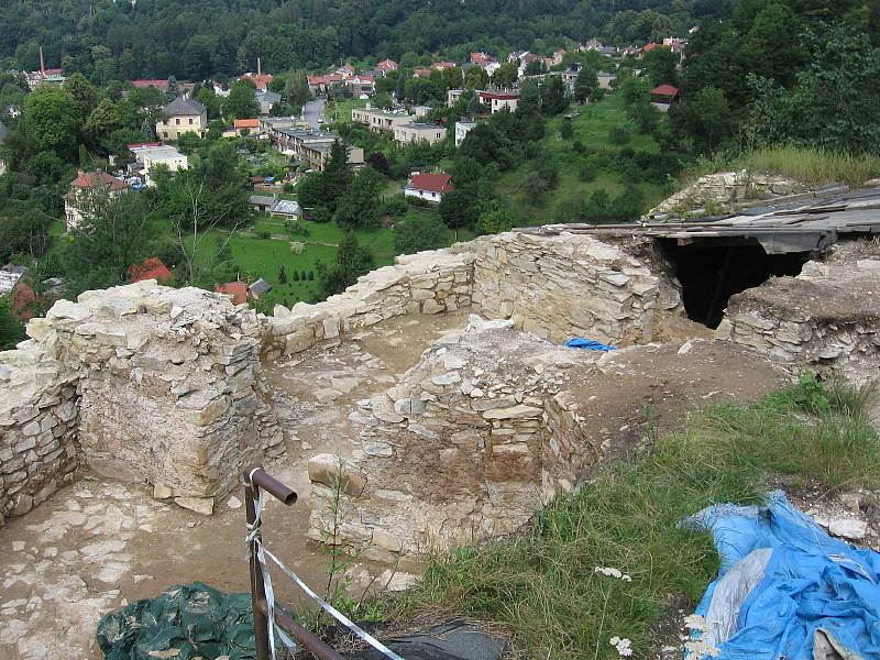 Archeologický výzkum v roce 2020 - odkrytý západní palác.