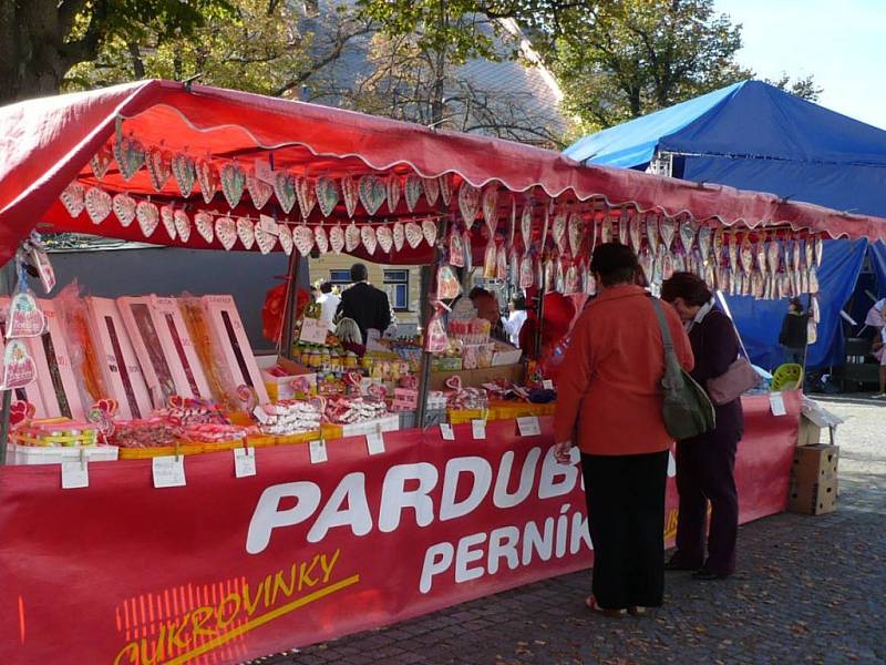 Nemohl chybět stánek s pardubickým perníkem.