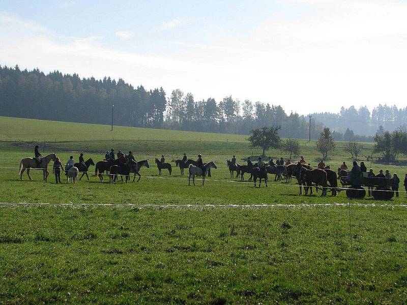 V žamberském Polsku jeli jedenáctou Hubertovu jízdu.