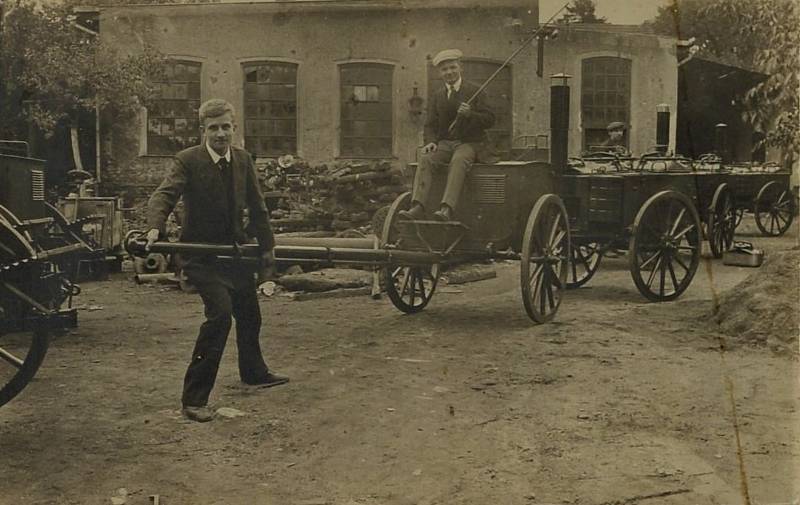 Během první světové války se u Kudláčků vyráběly pojízdné polní kuchyně