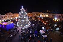 Vánoční strom v Ústí nad Orlicí 2022