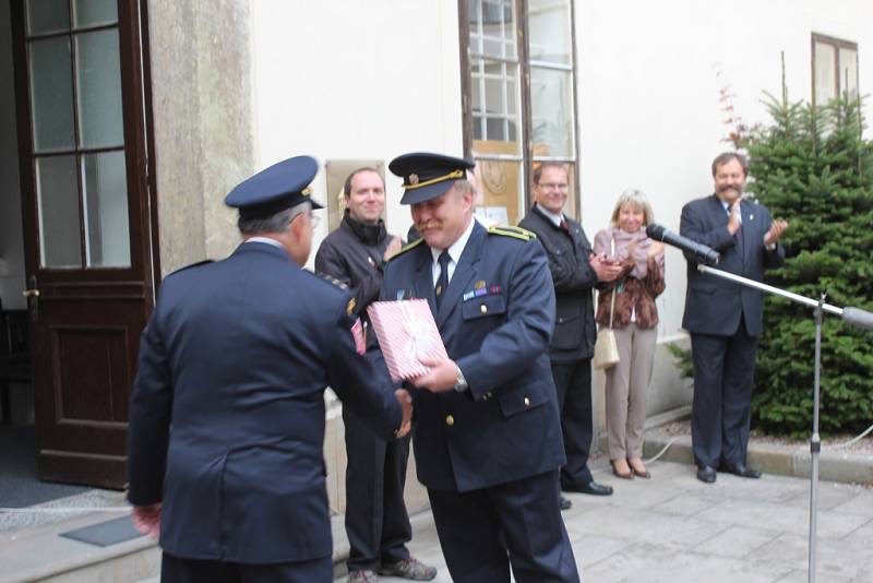 z oslav 145. výročí založení první hasičské organizace v Chocni.