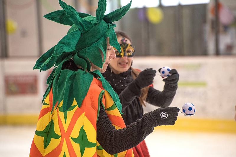 Na zimním stadionu v České Třebové se v sobotu konal karneval na ledě.