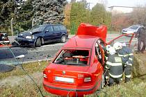 Při dopravní nehodě v Chocni bylo  zraněno pět osob.