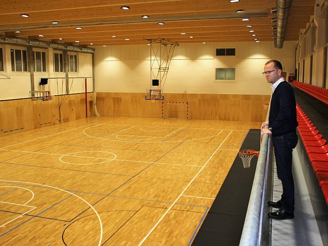 Zrekonstruovaná sportovní hala Na skalce v České Třebové.