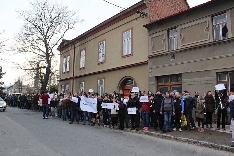 Protesty zaměstnanců Iveca ve Vysokém Mýtě