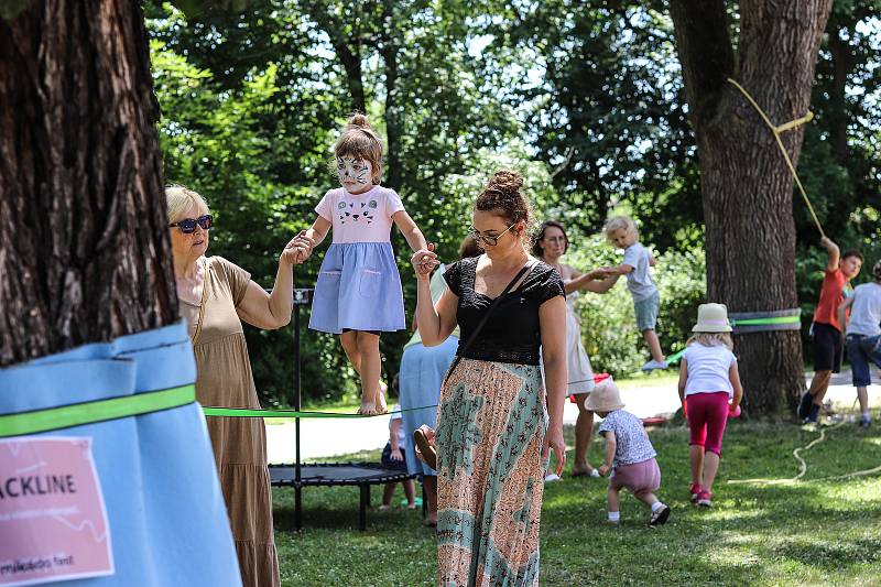 V sobotu se ve vysokomýtských Jungamnnových sadech konal rodinný festival.