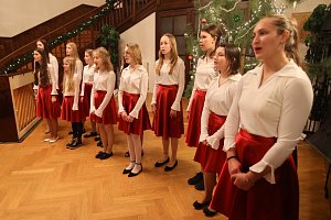 Vánoční koncert v Hernychově vile v Ústí nad Orlicí.