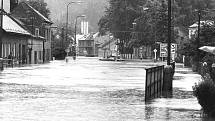 Povodně 1997 - Ústí nad Orlicí , Královéhradecká ulice.
