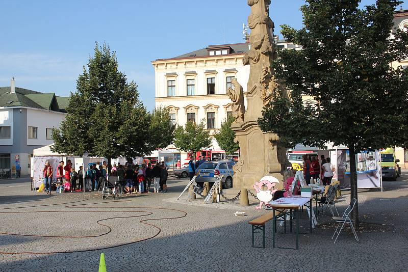 Všechny složky integrovaného záchranného systému dorazily na choceňské náměstí.