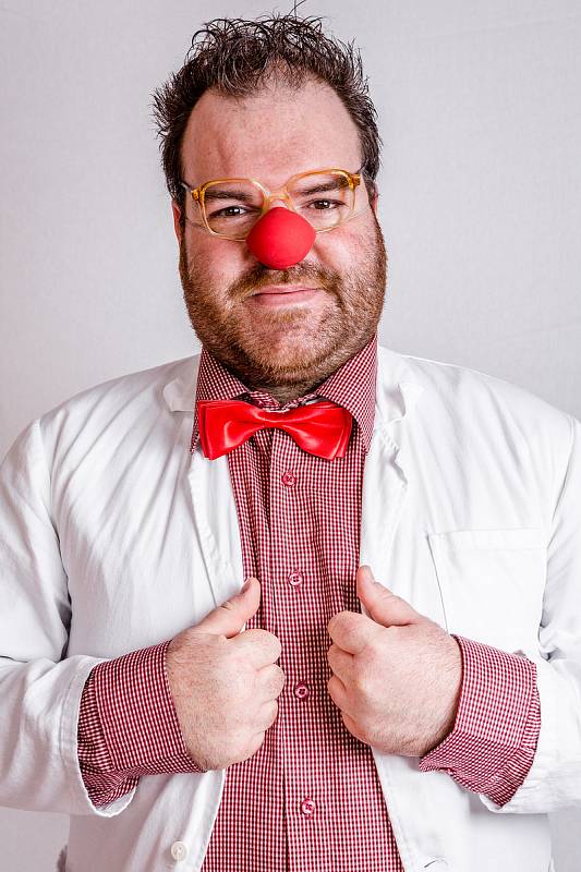 Zdravotní klaun Tomáš Jakoubek. Foto: Zdravotní klaun