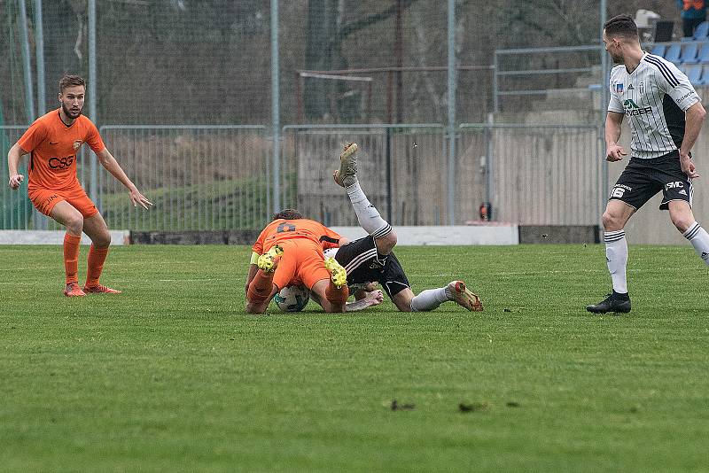 Česká fotbalová liga: TJ Jiskra Ústí nad Orlicí - TJ Sokol Živanice.