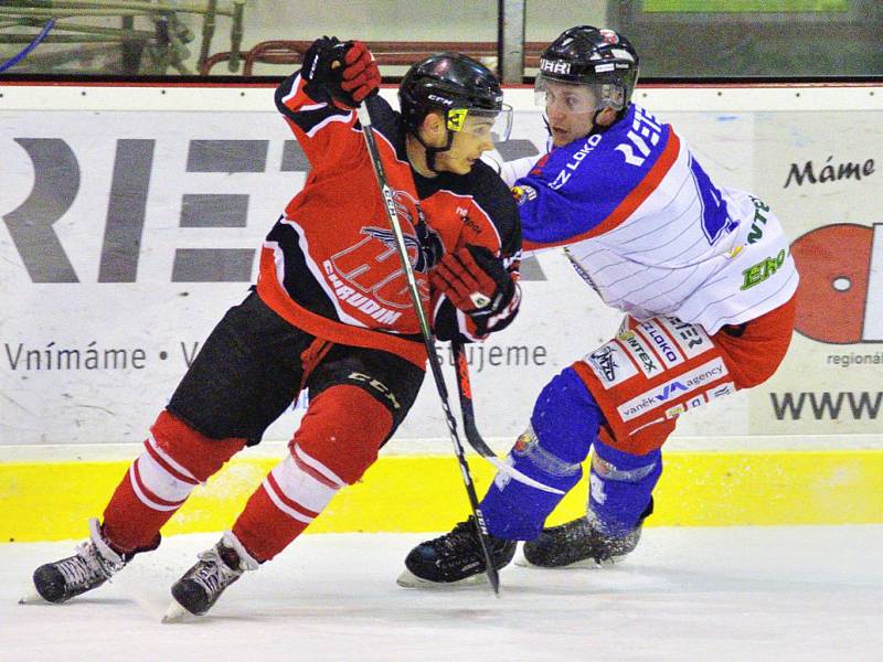 Krajská hokejová liga: HC Kohouti Česká Třebová - HC Chrudim.