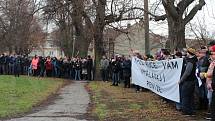 Protesty zaměstnanců Iveca ve Vysokém Mýtě