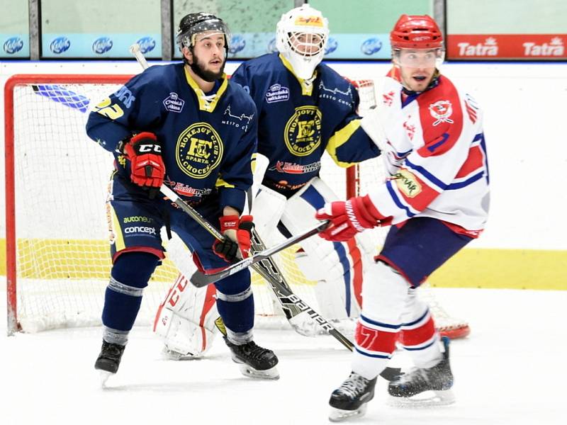 Krajská hokejová liga - čtvrtfinále play off: HC Hlinsko - HC Spartak Choceň.