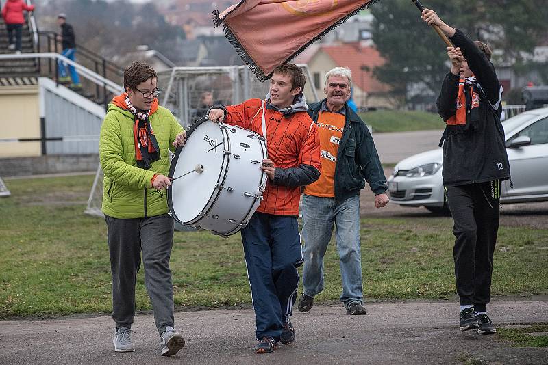 Česká fotbalová liga: TJ Jiskra Ústí nad Orlicí - TJ Sokol Živanice.