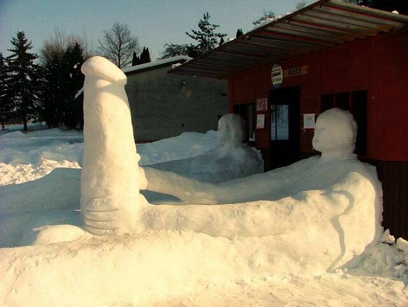 Že není sněhulák jako sněhulák, se mohli přesvědčit všichni, kdo v těchto dnech prošli nebo projeli kolem autobusové zastávky v Újezdu u Chocně.