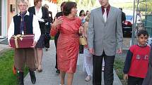Také manželka prezidenta republiky Livia Klausová navštívila Dětský domov v Dolní Čermné