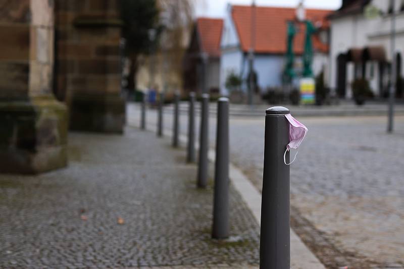 Prázdné centrum města.