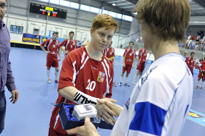 Florbalisté juniorské reprezentace České republiky se utkali s Finskem. 