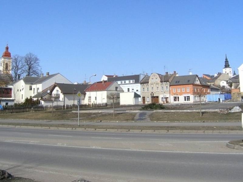 Pozemky v Lanškrouně, na kterých dříve stála tržnice.