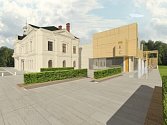 Vizualizace nového kulturního domu v Lanškrouně.