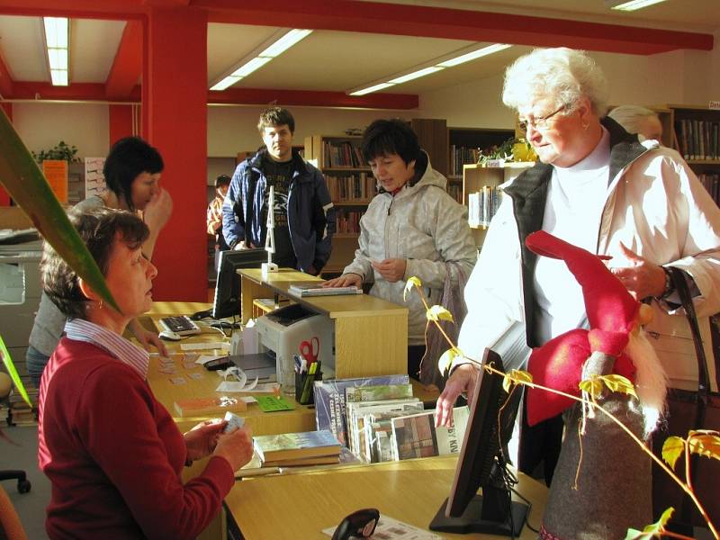 Rekonstruovaná knihovna v České Třebové.