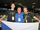 Ze světového finále robotické soutěže RoboRAVE International, kde si tým ve složení Lukáš Daněk, Jirka Diblík a Ondra Kopecký vybojoval zlato.