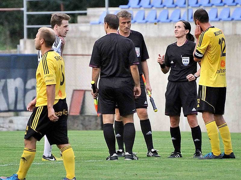 Ústí nad Orlicí (v bílém) hostilo hradeckou Olympii.