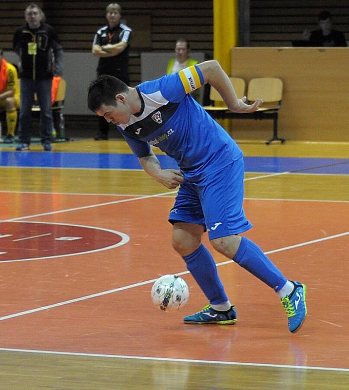 Utkání Chance futsal ligy Helas Brno - Nejzbach V. Mýto (2:2).