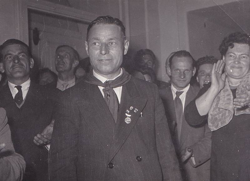 I. K. Čerepenko při návštěvě Březiny v roce 1965.