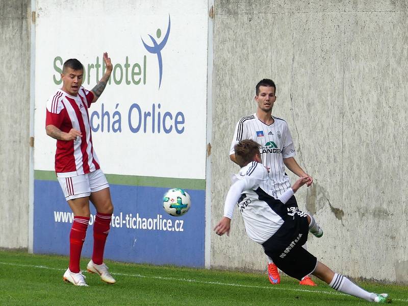 Česká fotbalová liga: TJ Jiskra Ústí nad Orlicí - SK Viktorie Jirny.