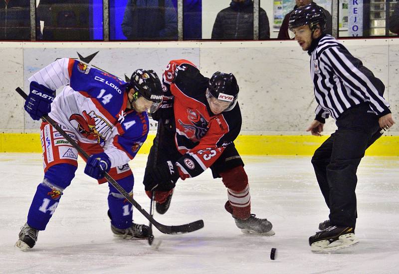 Krajská hokejová liga: HC Kohouti Česká Třebová - HC Chrudim.