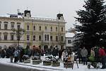 Silvestrovská veselice na náměstí v Chocni.