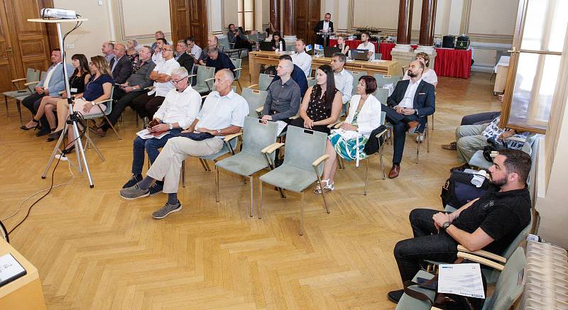 Konference Pardubice 2030 v zasedacím sále pardubické radnice.