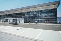 Návrh vzhledu nového terminálu na pardubickém letišti.