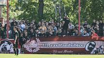 Fotbalová FORTUNA:NÁRODNÍ LIGA: FK Pardubice - FC Hradec Králové.