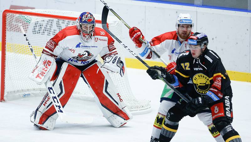 Hokejová extraliga: HC Dynamo Pardubice - HC Verva Litvínov.