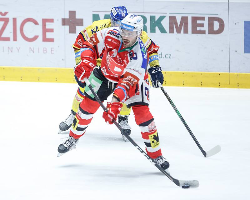 Hokejová extraliga: HC Dynamo Pardubice - Madeta Motor České Budějovice.