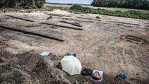 Záchranný archeologický výzkum v trase budoucí dálnice D35 u obce Rokytno.