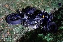 Nehoda motocyklisty u Sebranic měla bohužel tragický konec.