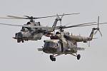 Vrtulníky Armády České republiky Mi-24 a Mi-171