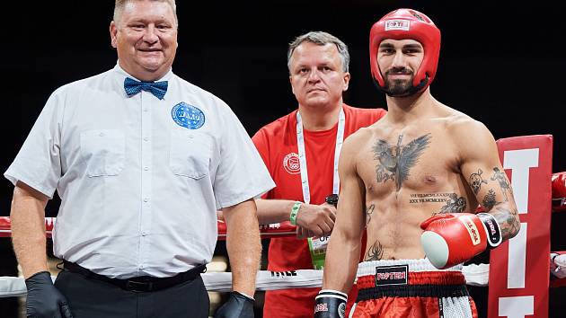 Kickboxer Petr Dvořáček si na Světových hrách v Birminghamu došel pro bronzovou medaili.