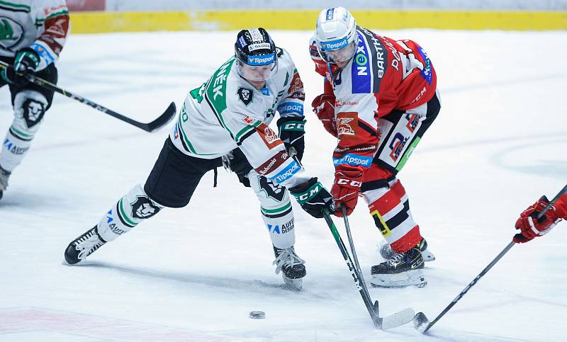 Hokejová extraliga: HC Dynamo Pardubice - BK Mladá Boleslav.