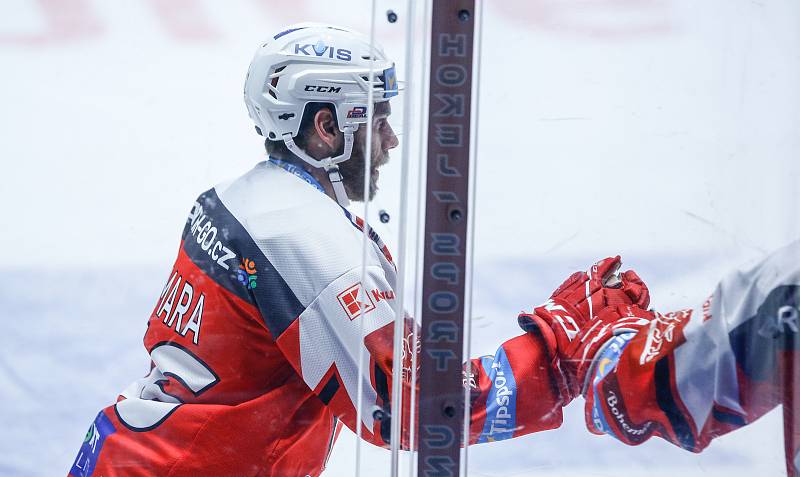 Hokejová extraliga: HC Dynamo Pardubice - Madeta Motor České Budějovice.