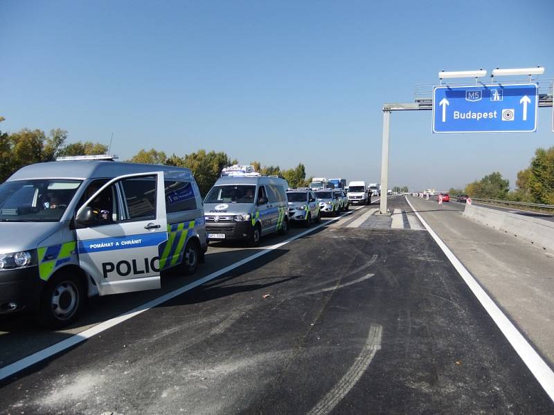 Česká policejní výprava v Maďarsku.