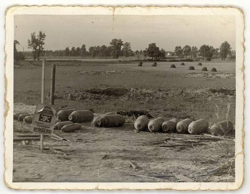 Snímky ze srpnového náletu na Pardubice v roce 1944